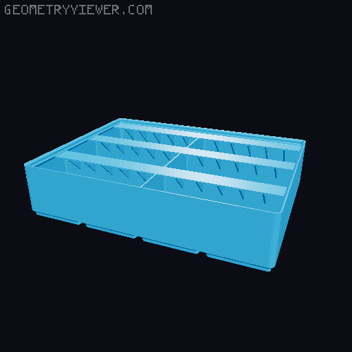 Gridfinity Ultra Light Bins - Divider Label Edition 3D model thumbnail