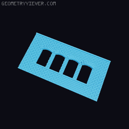 MODULAR BRICK ELEMENTS 2 1:87 HO SCALE 3D model thumbnail