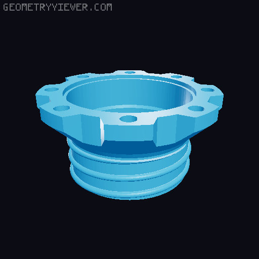 Blast Gate Ball Valve with flange and stop 3D model thumbnail