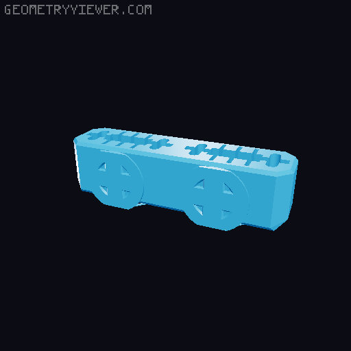 Multiboard USB + SD holder 3D model thumbnail