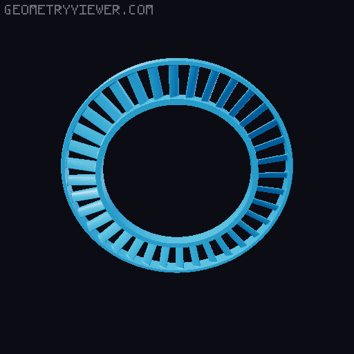 3D Printable Jet Engine 3D model thumbnail