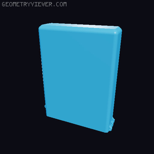 Protective Hard Drive Case 3D model thumbnail