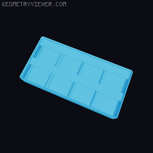 Gridfinity Ultra Light Bins - Divider Label Edition 3D model thumbnail