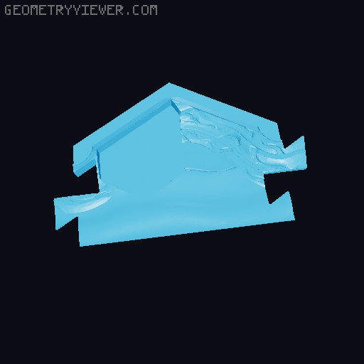 Catan interlocking ocean border for hollow tiles 3D model thumbnail