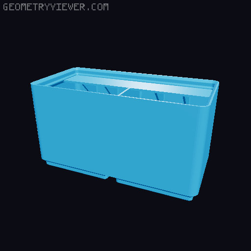 Gridfinity Ultra Light Bins - Divider Label Edition 3D model thumbnail