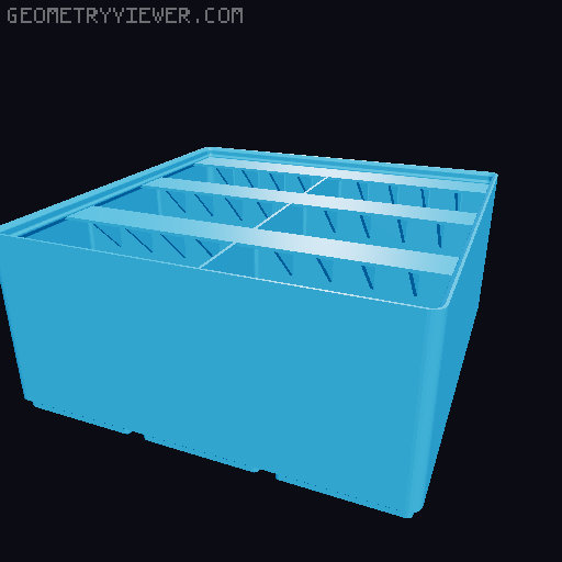 Gridfinity Ultra Light Bins - Divider Label Edition 3D model thumbnail