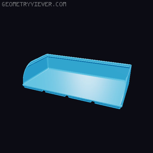 Gridfinity rouded bins collection all sizes 3D model thumbnail