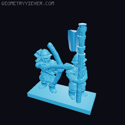 Pinnath Gelin Archers 10mm Scale 3D model thumbnail