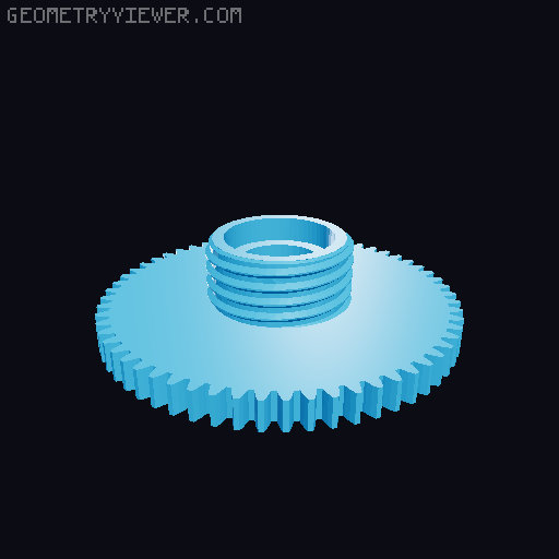 Fun Size Spooler with 608 bearing 3D model thumbnail
