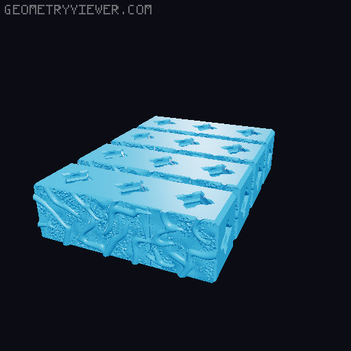 Tak PrintABlok - A Beautiful Strategy Board Game 3D model thumbnail