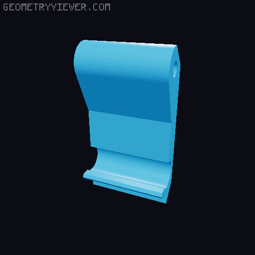 Water-Tight/Dust-Proof Parametric Box v2 (double clasp) 3D model thumbnail