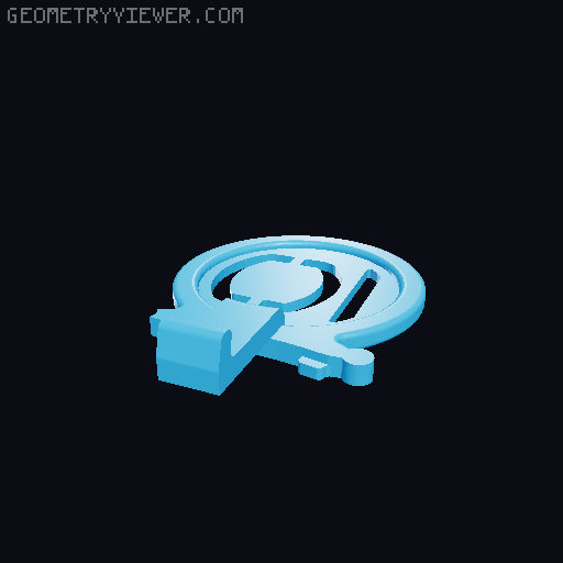 CD Clock 3D model thumbnail