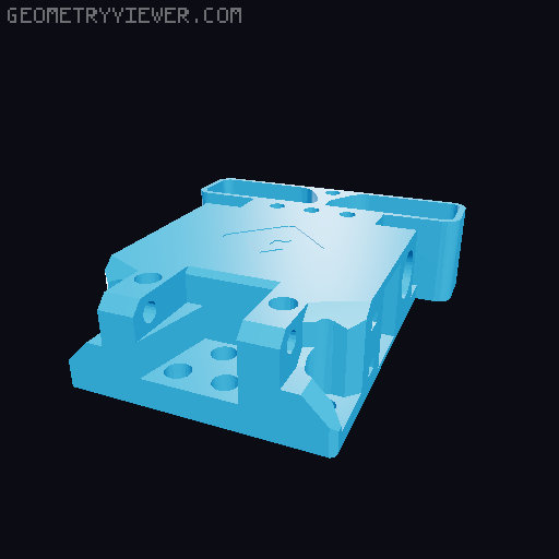 EVA APUS extruder and XG hotend 3D model thumbnail