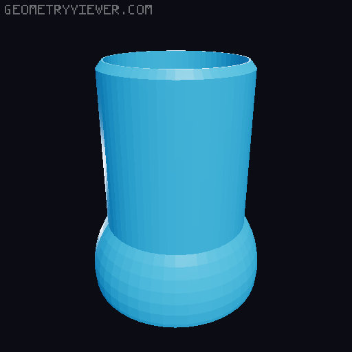 Flexible segmented vacuum hose 40mm (fits DN40 pipes) for ShopVac 3D model thumbnail