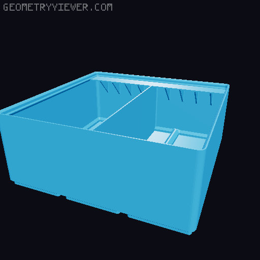 Gridfinity Ultra Light Bins - Divider Label Edition 3D model thumbnail