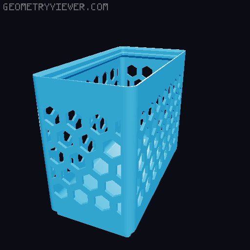 Gridfinity Hex Bins all sizes 3D model thumbnail