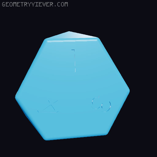dice set 3D model thumbnail