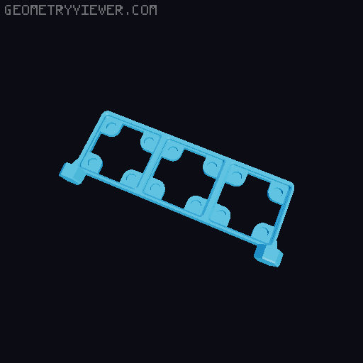 Honeycomb Wall Gridfinity Magnet Base 3D model thumbnail