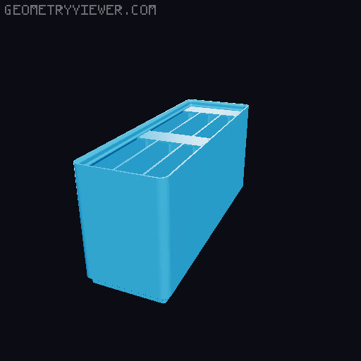 Gridfinity Ultra Light Bins - Divider Label Edition 3D model thumbnail