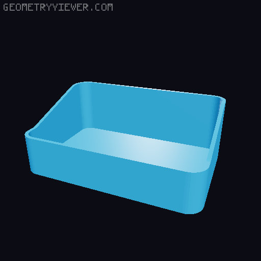 Bin for Ikea skadis - 564 models - hooks need support 3D model thumbnail