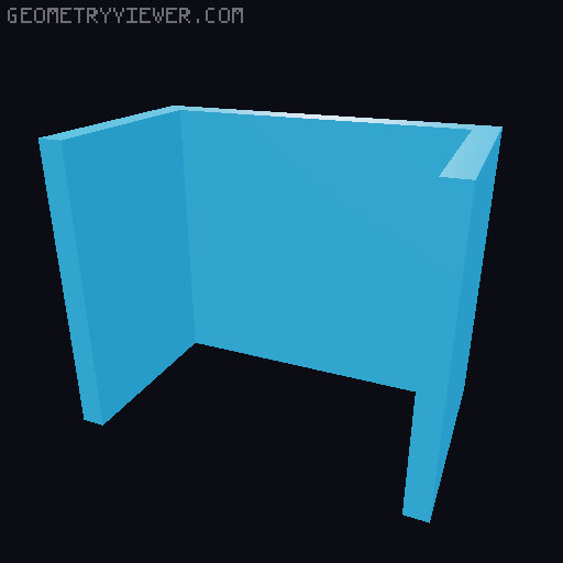 AFA - Galaxy - 4.5" Scale - Ten Forward Bar Counter with Tables and Chairs 3D model thumbnail