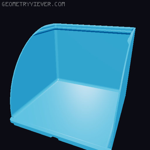 Gridfinity rouded bins collection all sizes 3D model thumbnail
