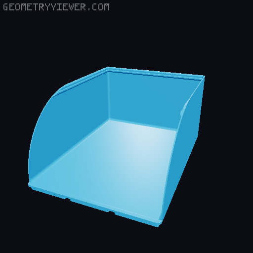 Gridfinity rouded bins collection all sizes 3D model thumbnail