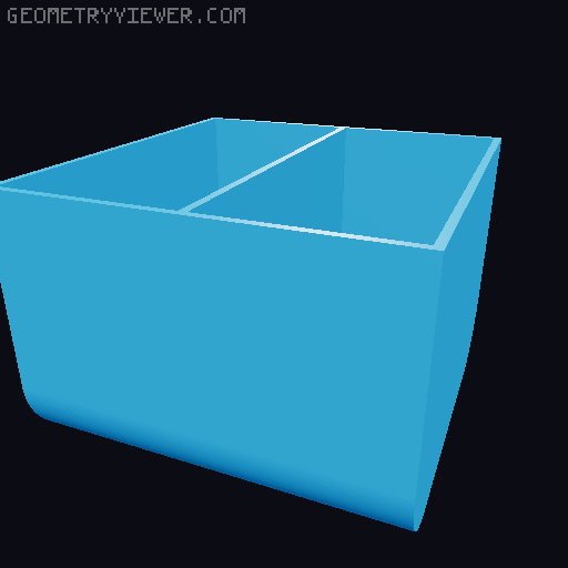 Resistors, capacitors, small parts storage - Kistenberg Nor 12 dividers 3D model thumbnail