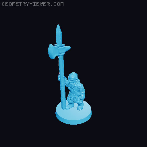 Axemen of Lossarnach 10mm Scale 3D model thumbnail