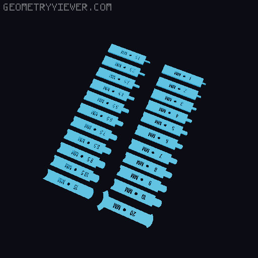 Printable "Precision" Measuring Tools 3D model thumbnail