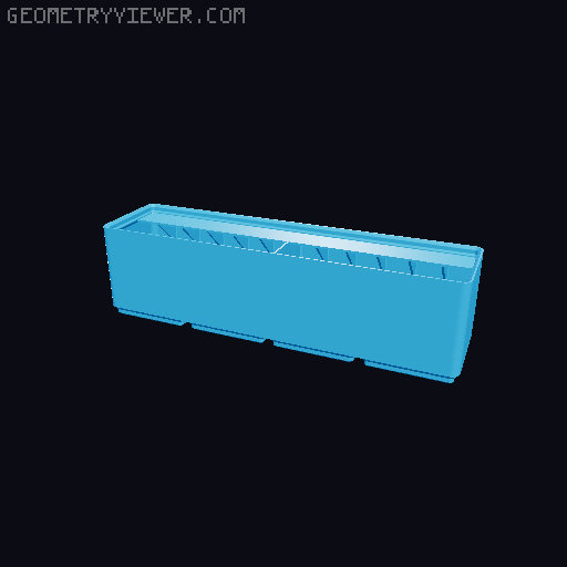 Gridfinity Ultra Light Bins - Divider Label Edition 3D model thumbnail