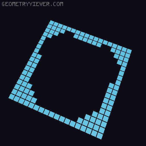 Stormtrooper pixel art fabric 3D model thumbnail