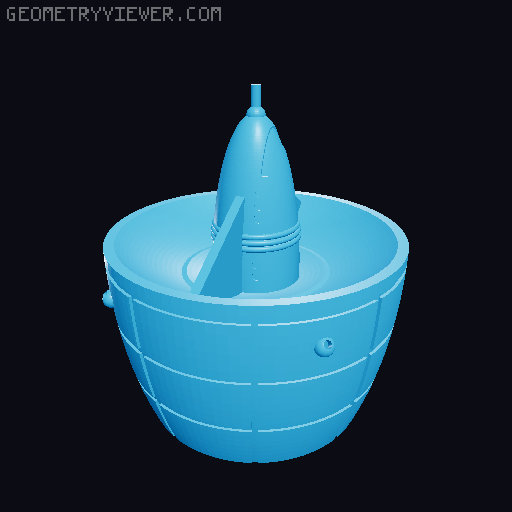 Fanta: Space ship 3D model thumbnail