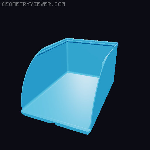 Gridfinity rouded bins collection all sizes 3D model thumbnail