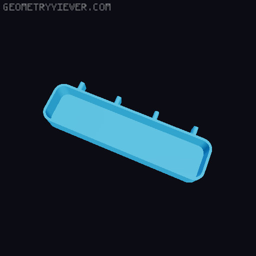 Bin for Ikea skadis - 564 models - hooks need support 3D model thumbnail