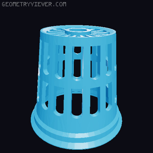 5 Gallon Bucket Hydro Tower For Smaller Print Beds 3D model thumbnail
