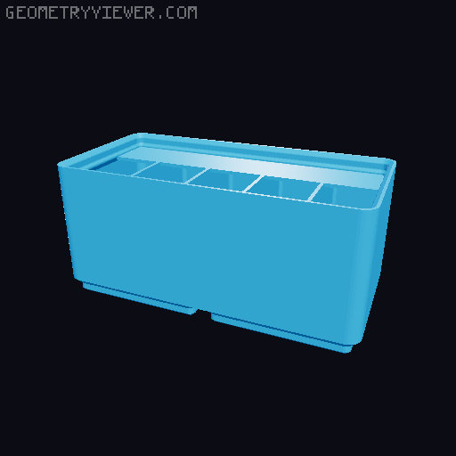 Gridfinity Ultra Light Bins - Divider Label Edition 3D model thumbnail