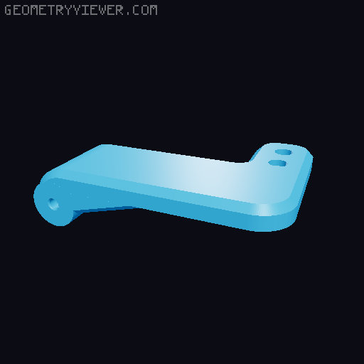 Creality K1 270° Door Hinges w Door Latch 3D model thumbnail