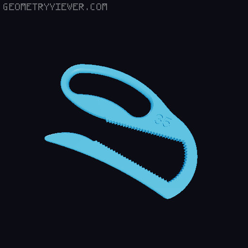 Bottle Opener 3D model thumbnail