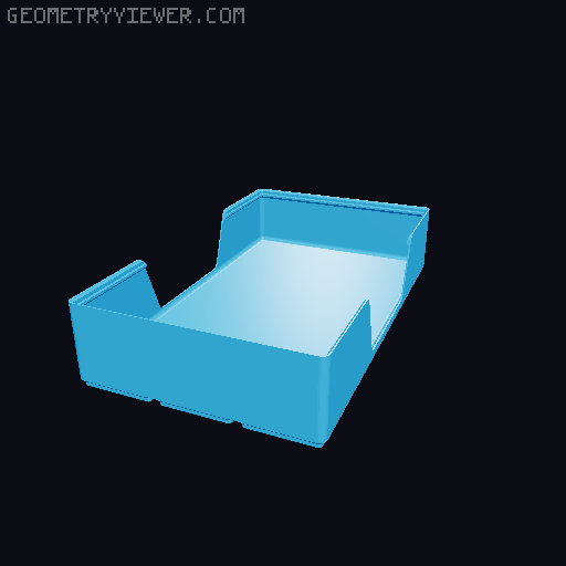 Gridfinity wall cutout collection 3D model thumbnail