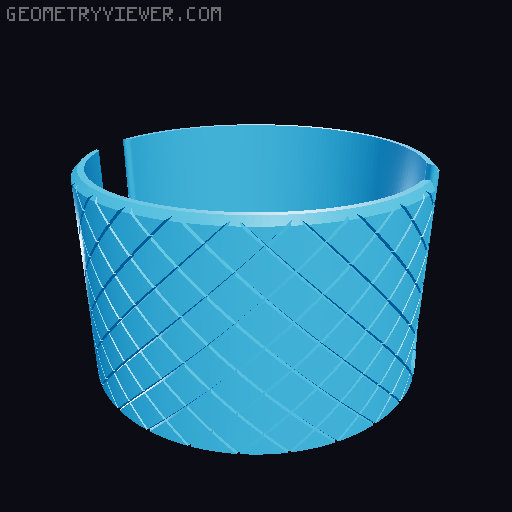 Stackable Cable/Cord Winder Organizer 3D model thumbnail