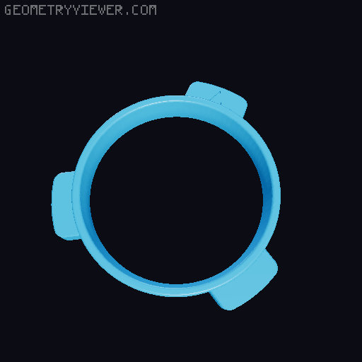 Breville 54mm Portafilter Dosing Funnel 3D model thumbnail