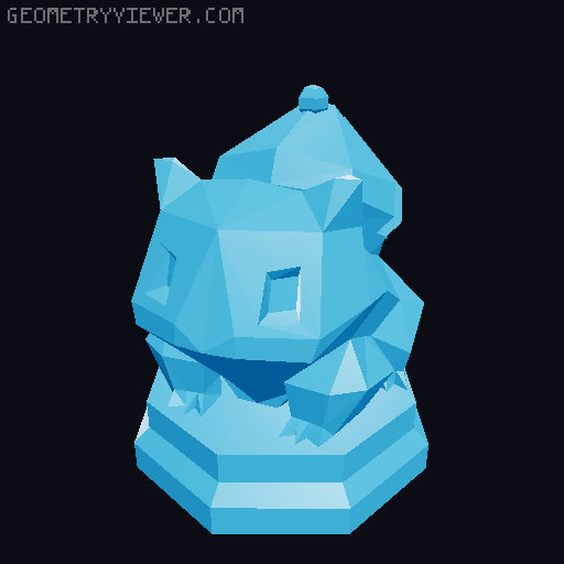 Pokemon Chess Set 3D model thumbnail