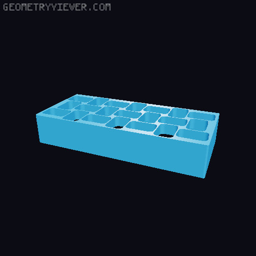 9V Battery Box 3D model thumbnail