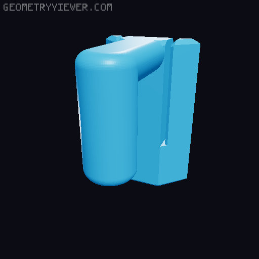 Paintbrush holder 3D model thumbnail
