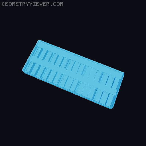 Gridfinity Ultra Light Bins - Divider Label Edition 3D model thumbnail