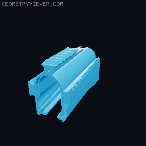 Wolver 999 Picatinny Handguards 3D model thumbnail