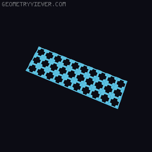 Thin Gridfinity Magnet Base - up to 12x12 3D model thumbnail