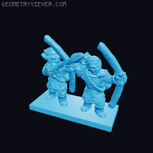Pinnath Gelin Archers 10mm Scale 3D model thumbnail
