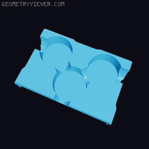 Skull Insert for Photo Caddy 3D model thumbnail
